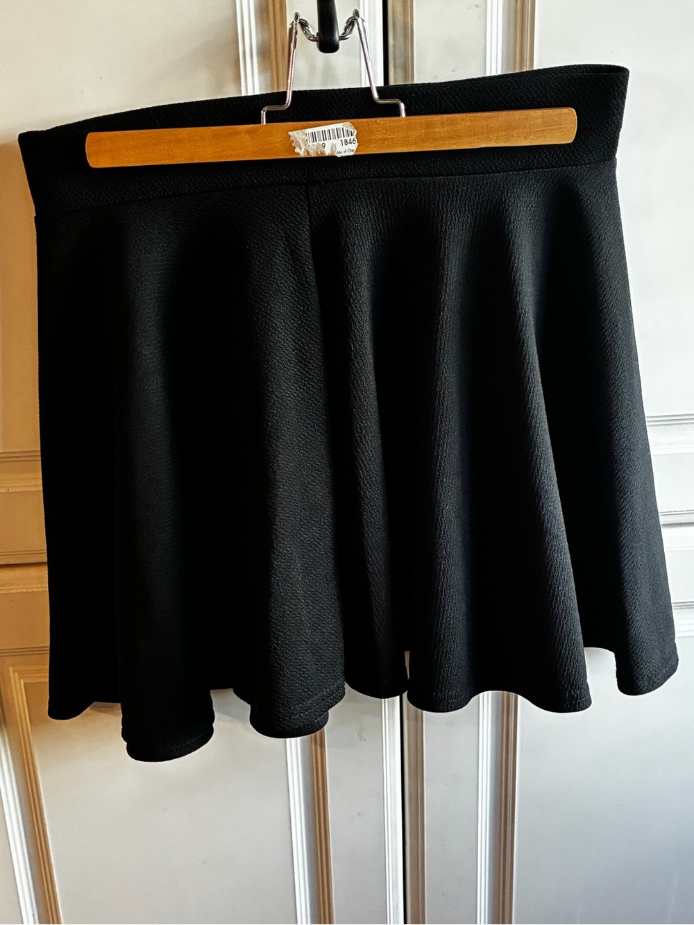 Urban Coco Woman’s Black Circle Skater Skirt, Size: